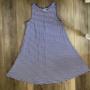 Blue & White Striped Dress
